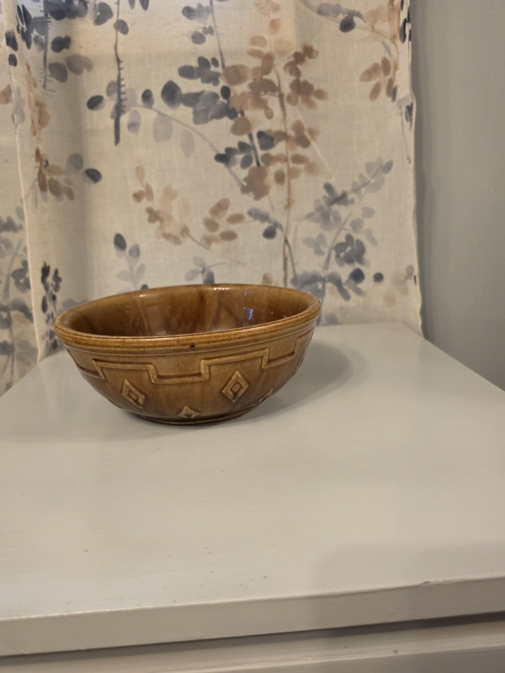 9" Monmouth Brown Ceramic Decorative Bowl - Home Art